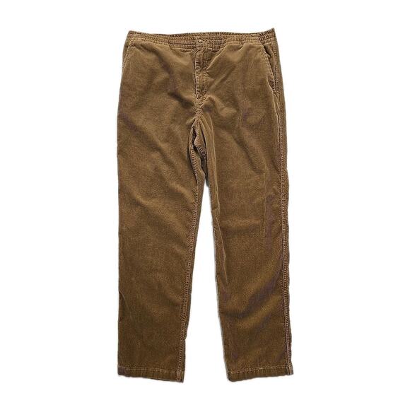 Polo Ralph Lauren Mens Classic Fit Corduroy Trouser Pant XXL Drawstring Brown - Picture 1 of 14
